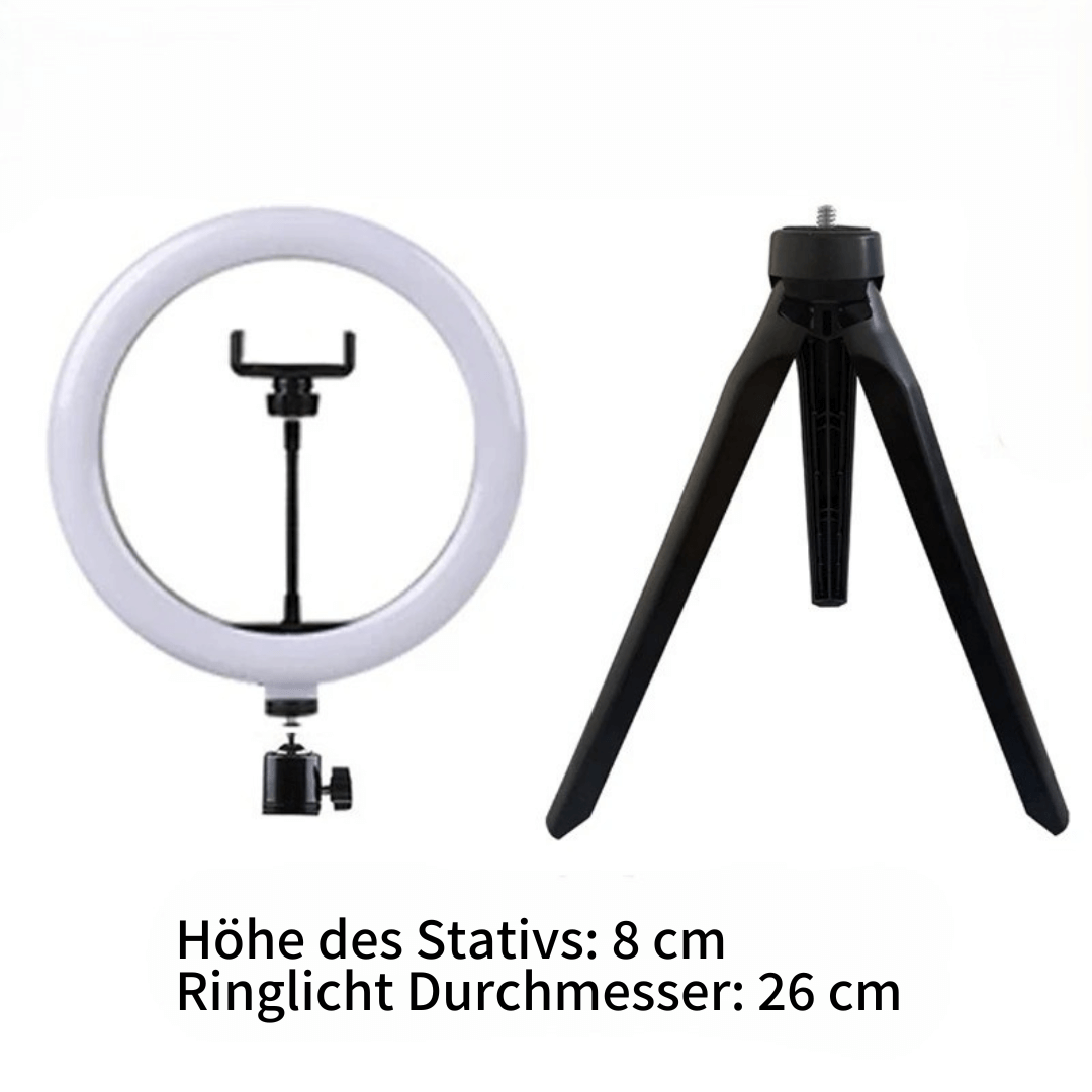 LUMIQ - Professionelles Ringlicht mit stufenloser Helligkeit