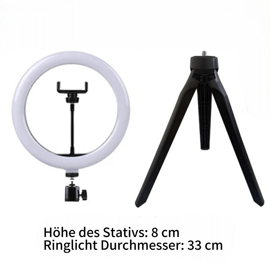 LUMIQ - Professionelles Ringlicht mit stufenloser Helligkeit