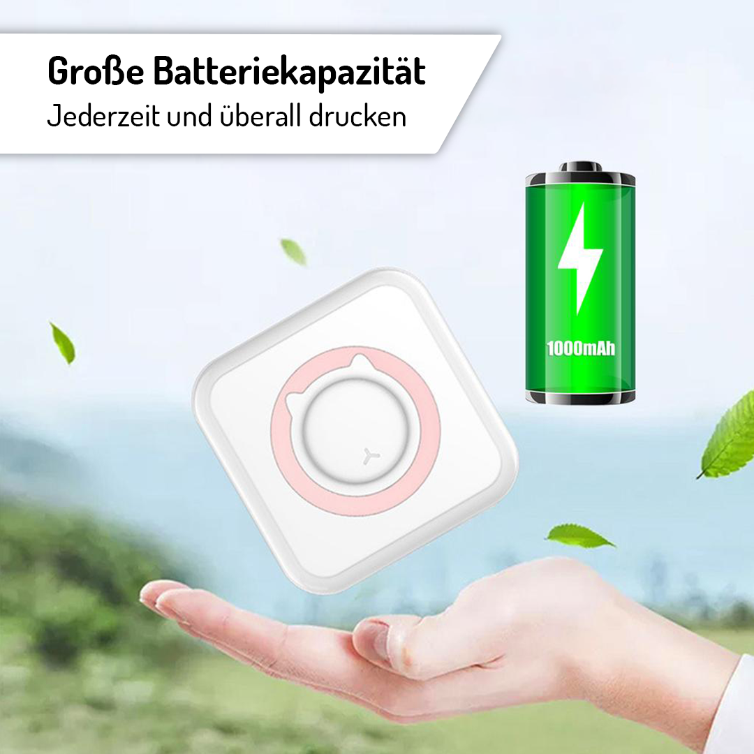 TaschenPix - Kabelloser Mini Drucker für zu Hause und unterwegs