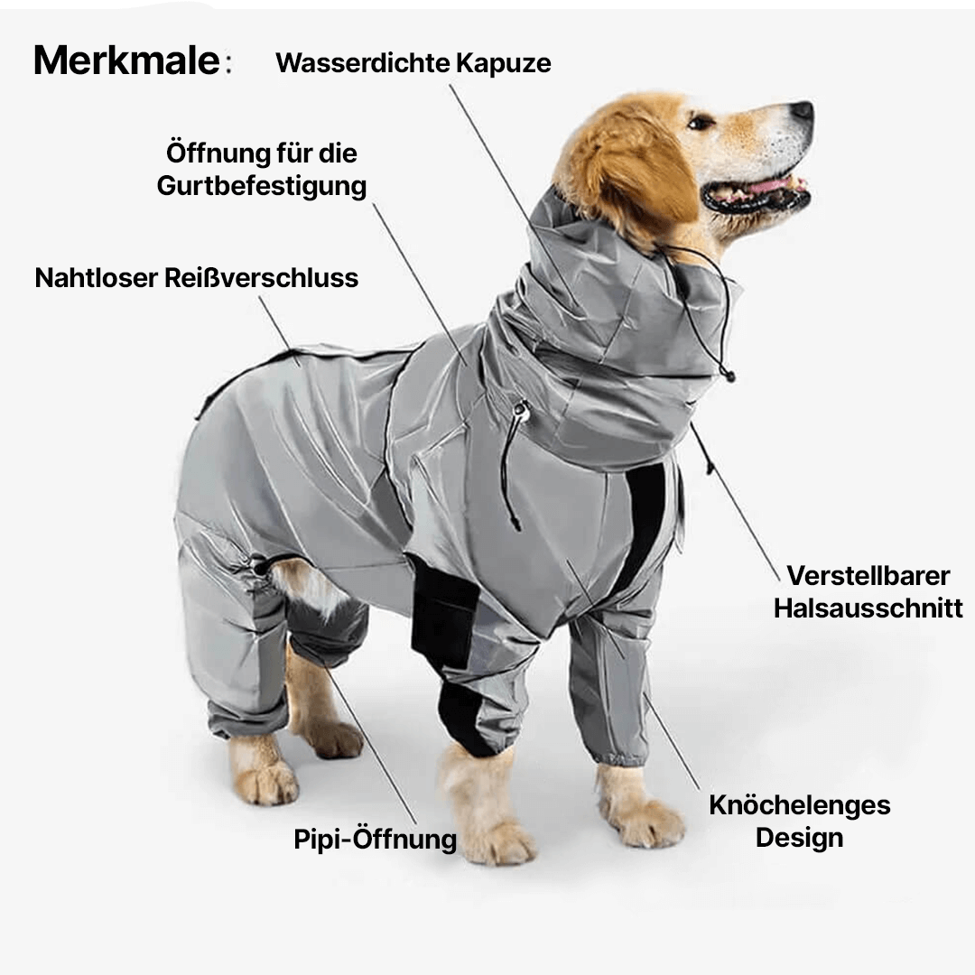 Vermo - Reflektierende Hundemantel für Hunde bei Dunkelheit