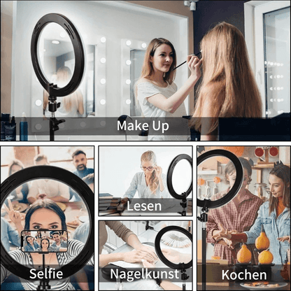 LUMIQ - Professionelles Ringlicht mit stufenloser Helligkeit