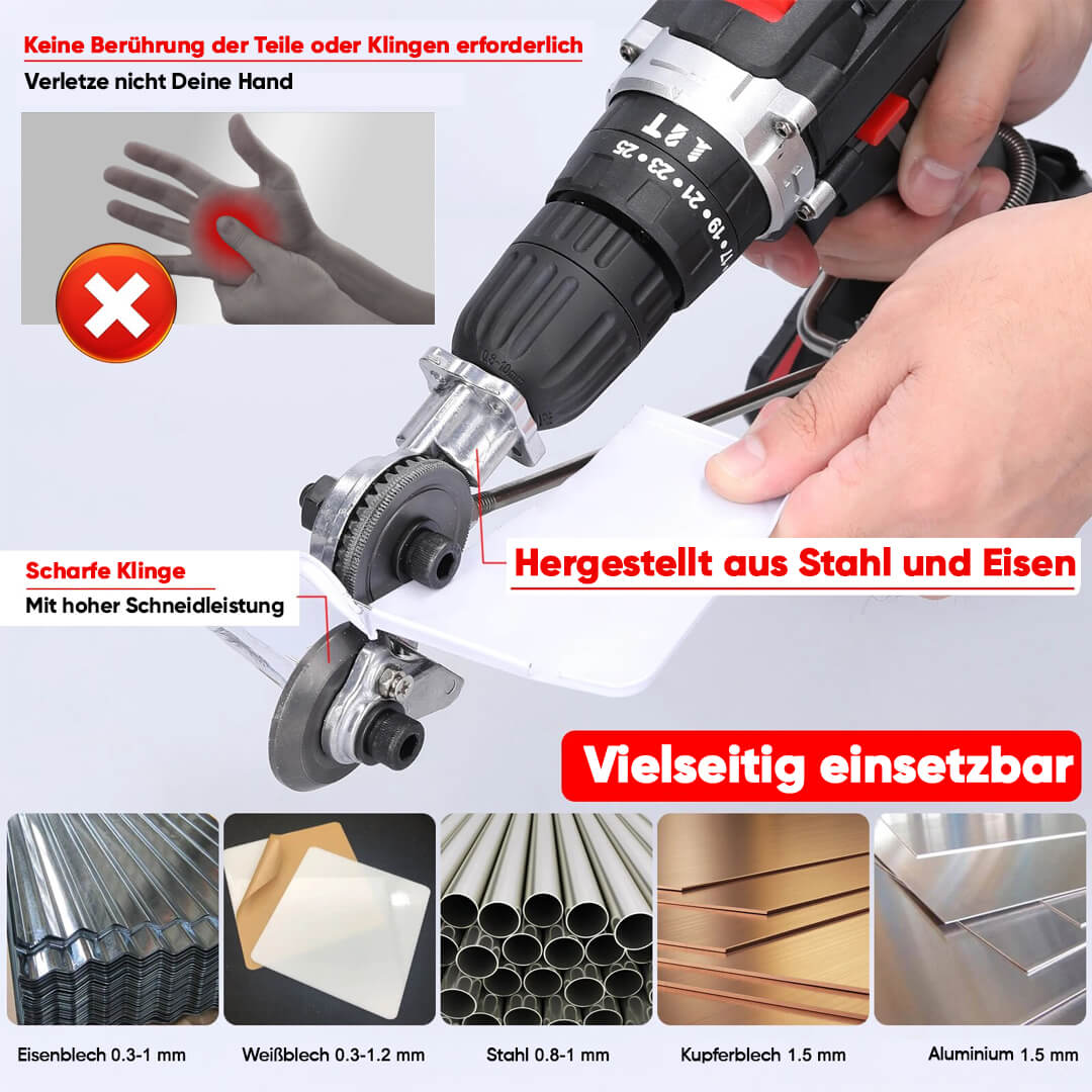 Catter - Effektiver Bohr-Aufsatz als Blechschneider