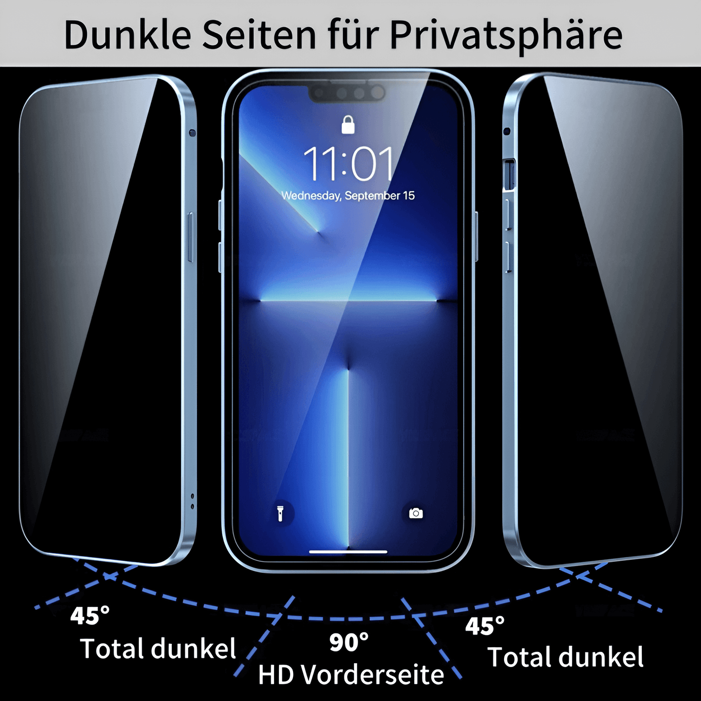 Anti-Peeping Doppelseitige magnetische Adsorption