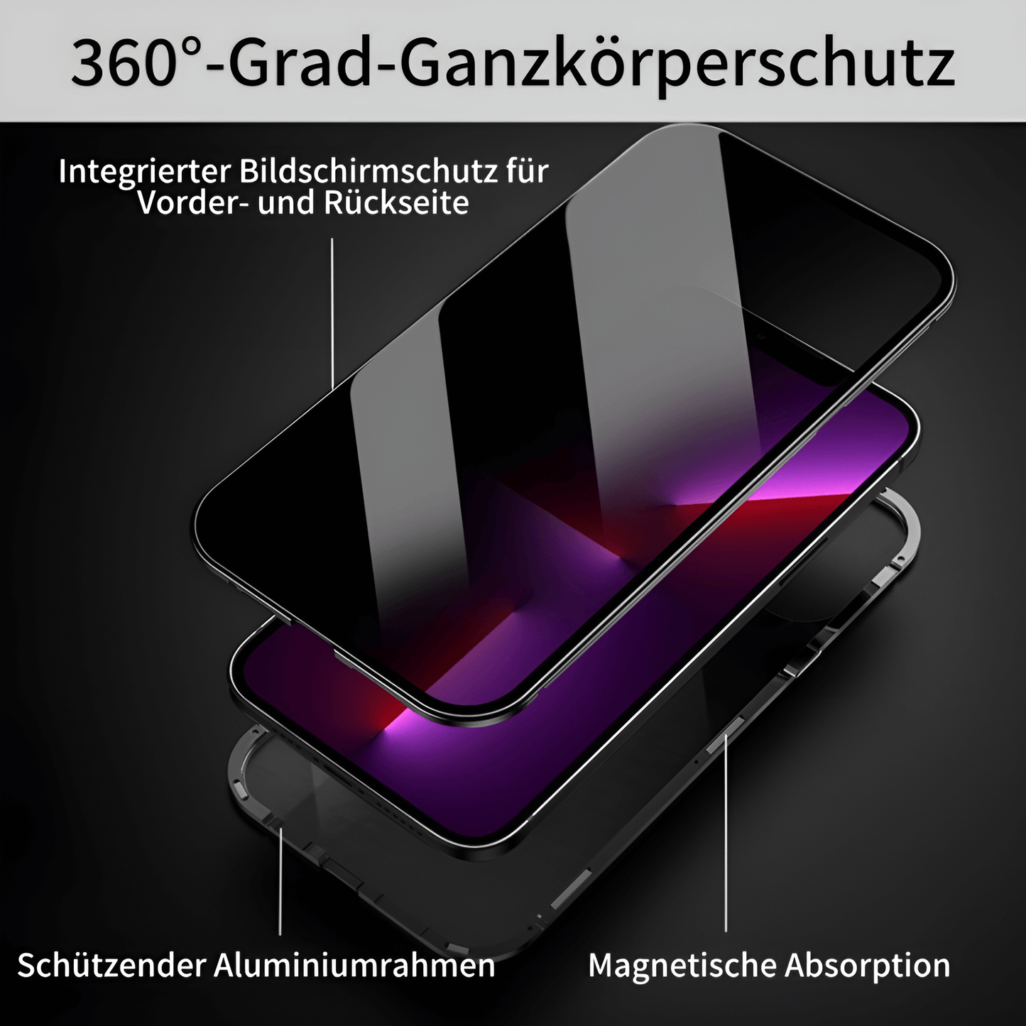 Anti-Peeping Doppelseitige magnetische Adsorption