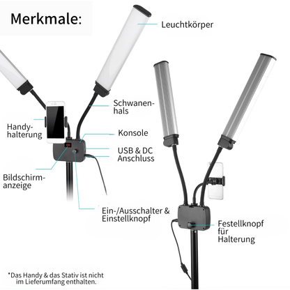 Blitzarm - Doppelarm LED Fulllicht
