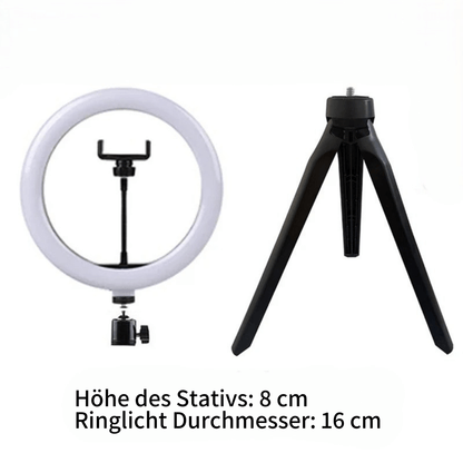 LUMIQ - Professionelles Ringlicht mit stufenloser Helligkeit