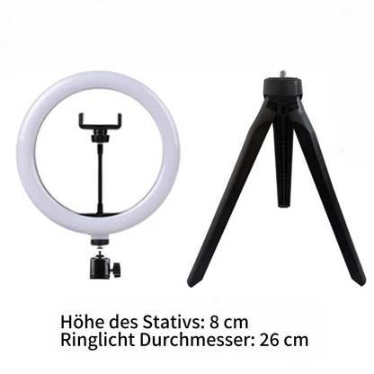 LUMIQ - Professionelles Ringlicht mit stufenloser Helligkeit