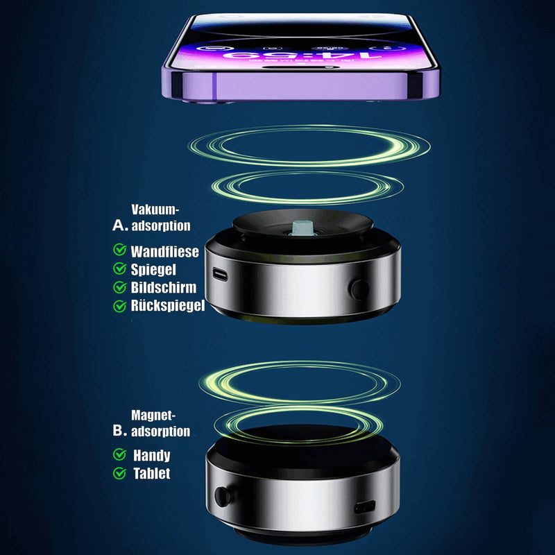 Vakuumgriff - Magnetisches Handy Halterung mit Vakuum